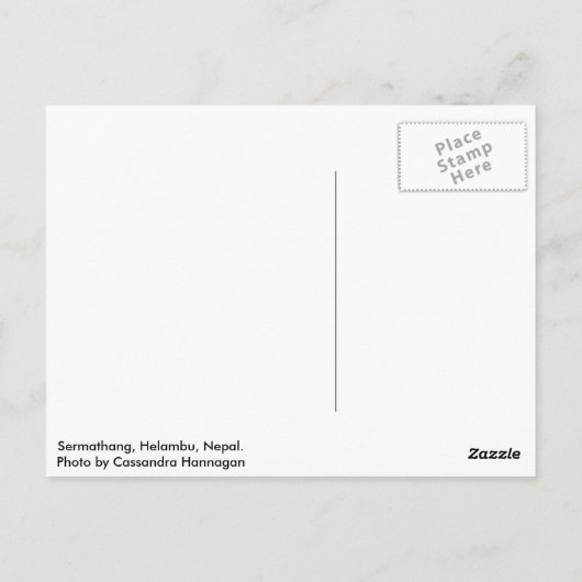 Sermathang Briefkaart (Achterkant)