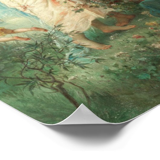 Serment d'amour de Hans Zatzka - affiche (Coin)