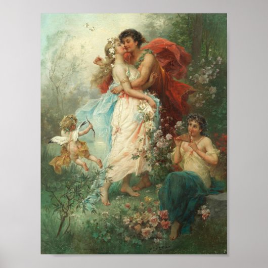 Serment d'amour de Hans Zatzka - affiche (Devant)