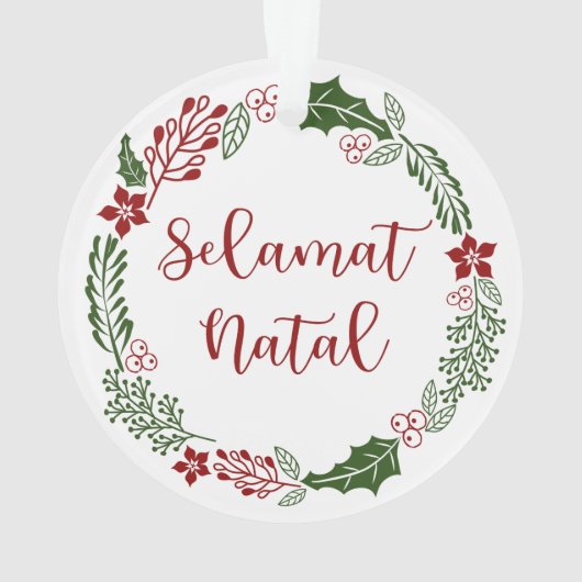 Serment de Noël indonésien, Selamat Natal (dos)