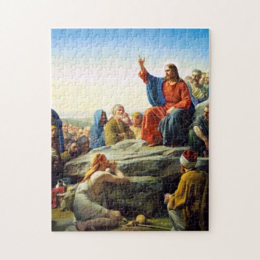 Sermon op de berg van Carl Bloch Legpuzzel (Verticaal)
