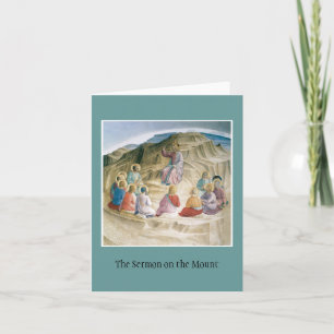 Sermon sur le carte pour notes de bâti
