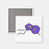 Serotonin Magnet Magneet (Voorkant / Achterkant)