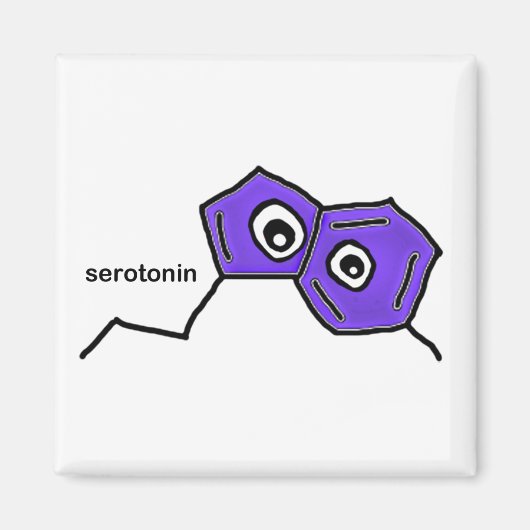 Serotonin Magnet Magneet (Voorkant)