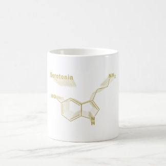 Serotonine hormoon Structureel chemisch formule go Koffiemok