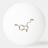 Serotonine Molecular Chemical Formule Pingpongballen (Voorkant)