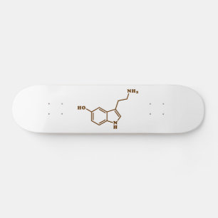 Serotonine Molecular Chemical Formule Skateboard