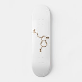 Serotonine Molecular Chemical Formule Skateboard (Voorkant)