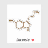 Serotonine Molecular Chemical Formule Sticker (Vel)