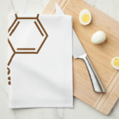 Serotonine Molecular Chemical Formule Theedoek (Quarter Fold)