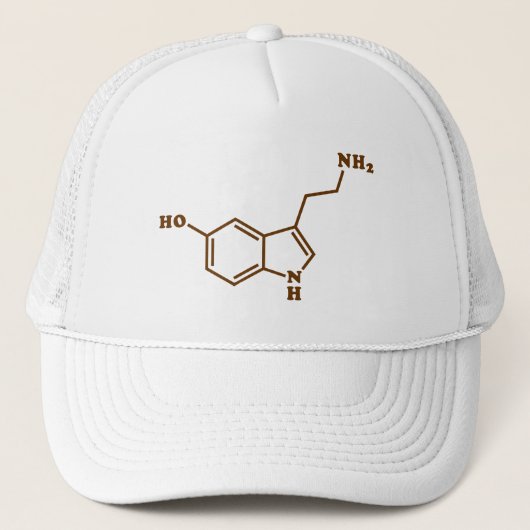 Serotonine Molecular Chemical Formule Trucker Pet (Voorkant)