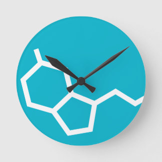 Serotonine Molecule - Geluk Ronde Klok