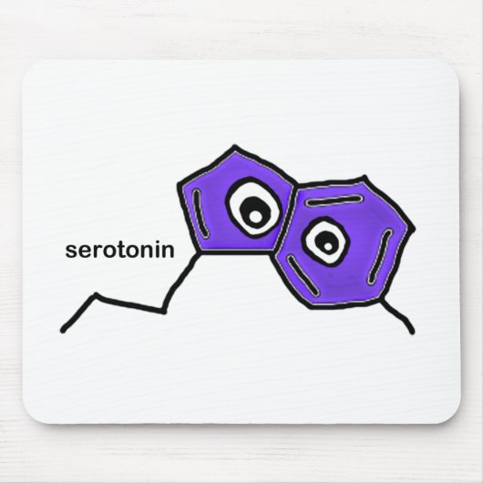 Serotonine Neurotransmitter Muismat (Voorkant)