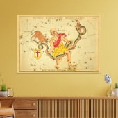 Serpens -  Astronomisch Star Chart Afbeelding Canvas Afdruk (Insitu (Woonkamer))