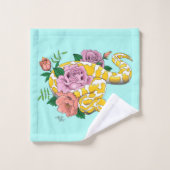 Serpent à bille jaune (Gant de toilette)
