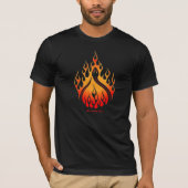 Serpent à feu - Le Moi Intérieur - T-shirt noir (Devant)