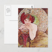 Serpent Art Nouveau Briefkaart (Voorkant / Achterkant)