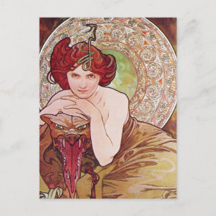 Serpent Art Nouveau Briefkaart