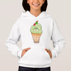 Serpent avec cône crème glacée & cerise