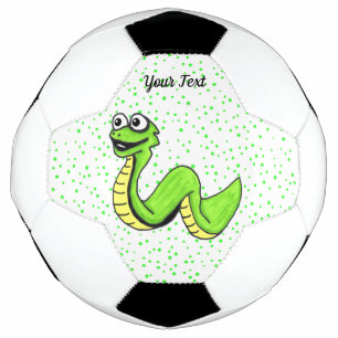 Serpent caricature Vibrant vert jaune sur Pois