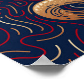 Serpent chinois Zodiaque | Impression numérique Zo (Coin)