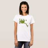 Serpent courant - grenouille - T-shirt de femmes (Devant entier)