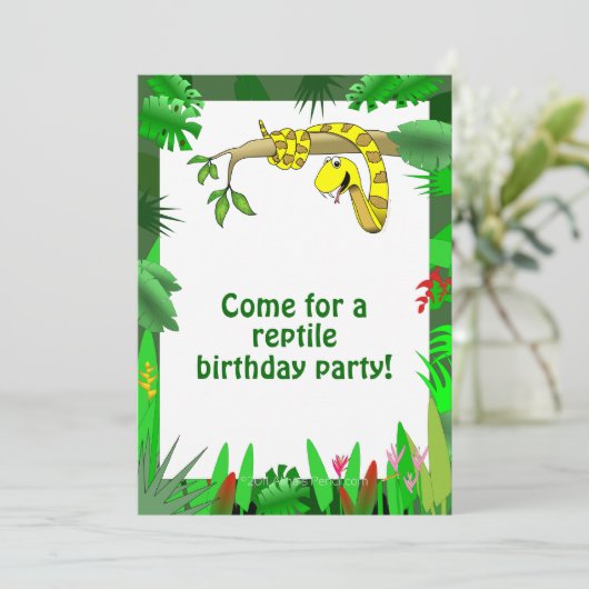Serpent dans les invitations faites sur commande (Debout devant)