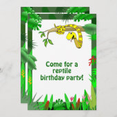 Serpent dans les invitations faites sur commande (Devant / Derrière)