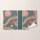 Serpent de course Antiguan Pastel Motif coloré (Serviette à main)