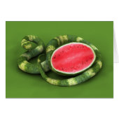 Serpent de pastèque vert (Devant horizontal)