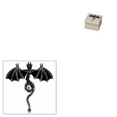 Serpent Dragon Rubberstempel (Gestempeld)