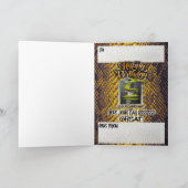 Serpent et dague de carte d'anniversaire (Intérieur)