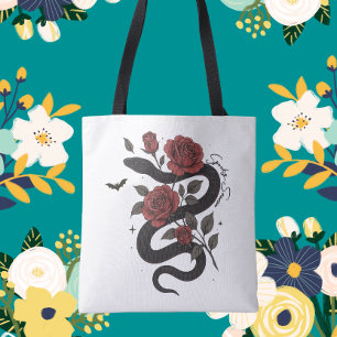 Serpent et Sac fourre-tout Rose - Design floral go