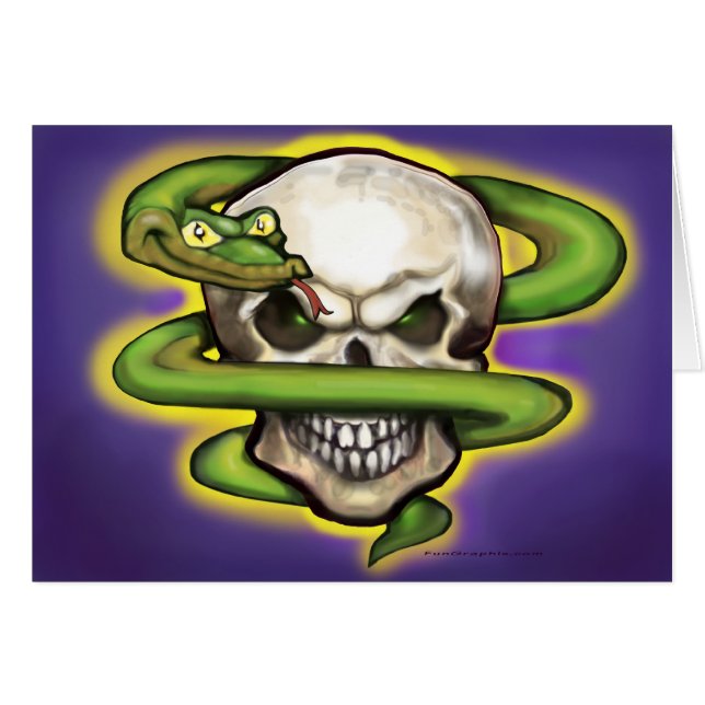 Serpent Evil Skull (Voorkant Horizontaal)
