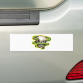 Serpent Evil Skull Bumpersticker (Op auto)