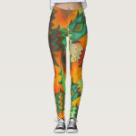 Serpent Fiery Leggings<br><div class="desc">Ces leggings flashy ont été conçus sur le concept de l'ancienne légende mexicaine du Serpent en plumes.</div>