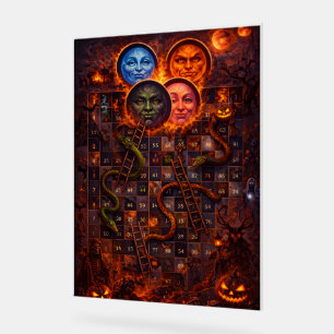 Serpent gothique et échelle mystique de Halloween 