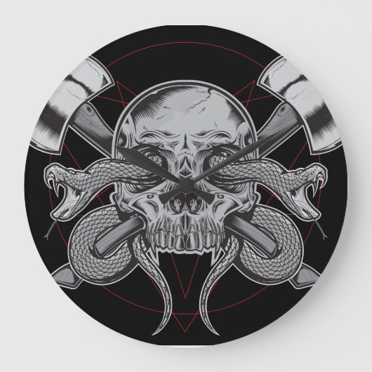 Serpent, horloge crânienne, avec AXES (Recto)