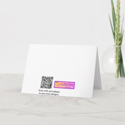 Serpent jaune dans un arbre Reptile Carte d'annive (Dos)