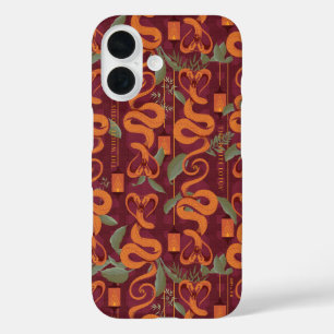 Serpent Luxe Patroon - De Witte Lotus iPhone 16 Hoesje