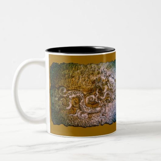 Serpent Maya Dieu Histoire Chocolat Chaud Mug (Gauche)