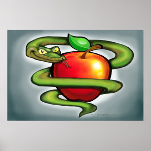 Serpent n Apple Poster