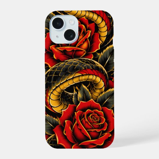 Serpent Noir & Roses Rouges | Serpent Floral Gothi (Verso)