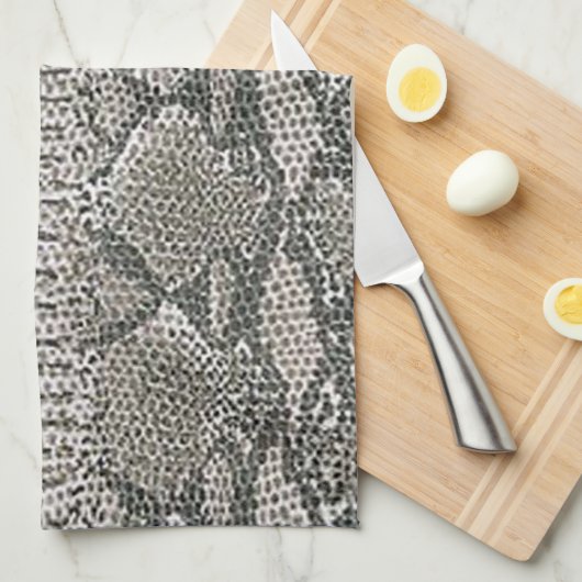 Serpent Peau Cuisine Serviette (Quart Plié)
