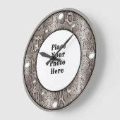 Serpent Peau Votre Mur Photo Horloge (Angle)