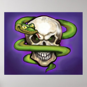 Serpent Skull Poster