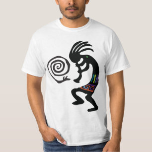 Serpent Sun Petroglyphs Kokopelli T-Shirt