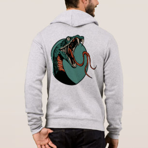 Serpent tattoo old school snake hoodie