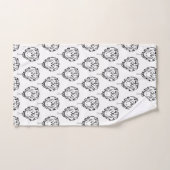 Serpent tribal noir et blanc (Serviette à main)