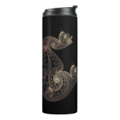 Serpentine fractal cat thermosbeker (Gedraaid links)